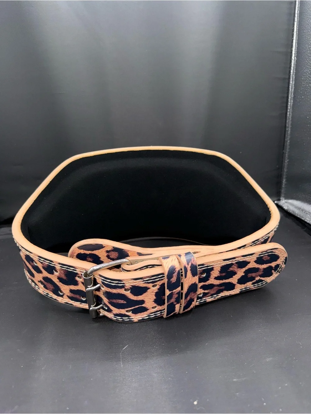 Unbroken Designs Leopard Lifting Belt S Leather Weightlifting Crossfit Gym Boho⁠